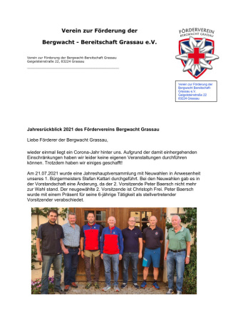 Jahresbericht 2021 Jahresbericht 2021